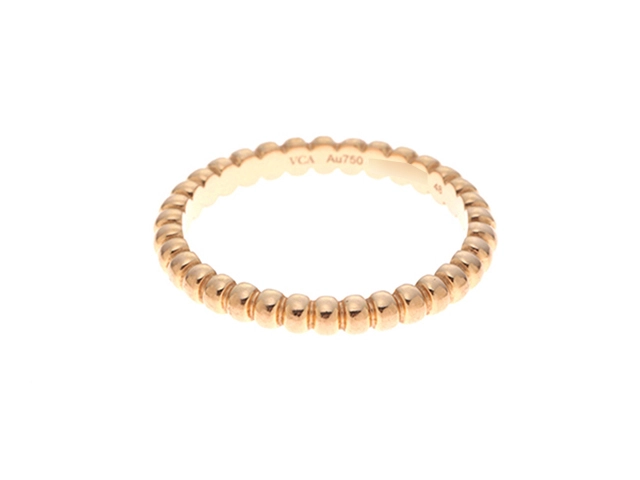 Van Cleef & Arpels ヴァンクリーフ&アーペル ぺルレスモール リング 指輪 VCARN33048 PG ピンクゴールド 48号(日本サイズ 8号)【460】2143200627085A