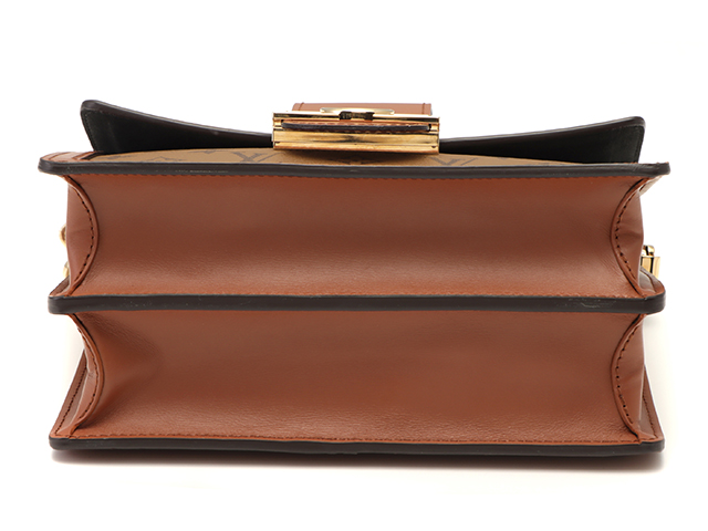 ヴィトン モノグラム・リバース ドーフィーヌMM M45958 RFID反応あり ルイ・ヴィトン LOUIS VUITTON ドーフィーヌ MM M45958 ブラウン