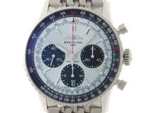 2024年5月ギャランティ BREITLING ブライトリング メンズ オートマチック ナビタイマー B01 クロノグラフ41 AB0139241C2A1 アイスブルー文字盤 SS【472】HK
