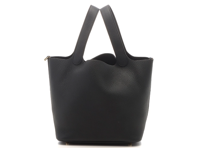 HERMES エルメス ピコタンロックMM トリヨンクレマンス ブラック/GP