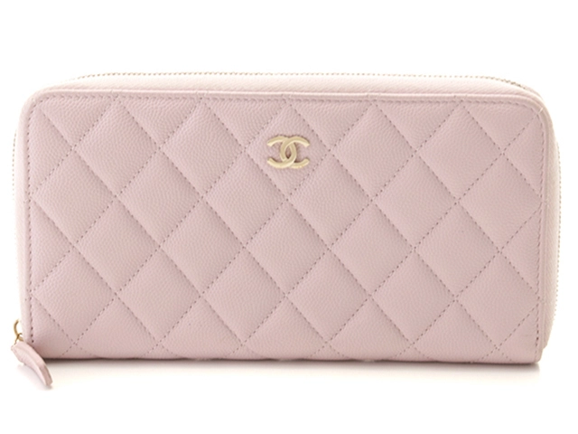 CHANEL シャネル マトラッセロングジップウォレット キャビア