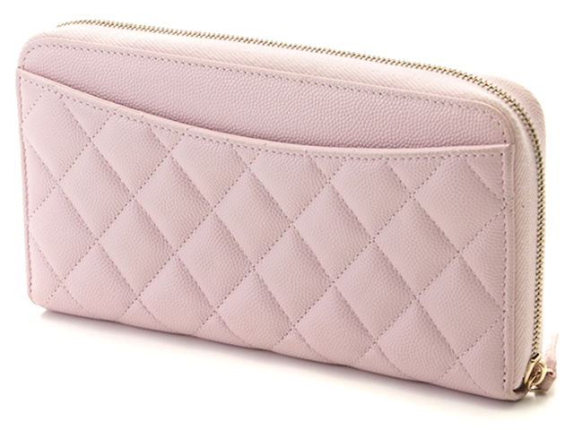 CHANEL シャネル マトラッセロングジップウォレット キャビア