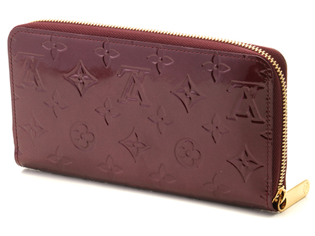 ルイヴィトン ヴェルニ 長財布 赤 ジッピーウォレット エナメル ルイ