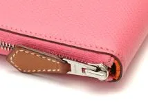 HERMES エルメス 財布 アザップ シルクインコンパクト ローズアザレ ヴォーエプソン D刻印【473】