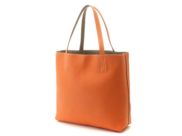 HERMES エルメス トートバッグ ドゥブルセンス45 リバーシブル