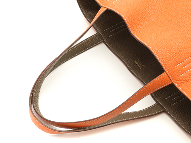 HERMES エルメス トートバッグ ドゥブルセンス45 リバーシブル