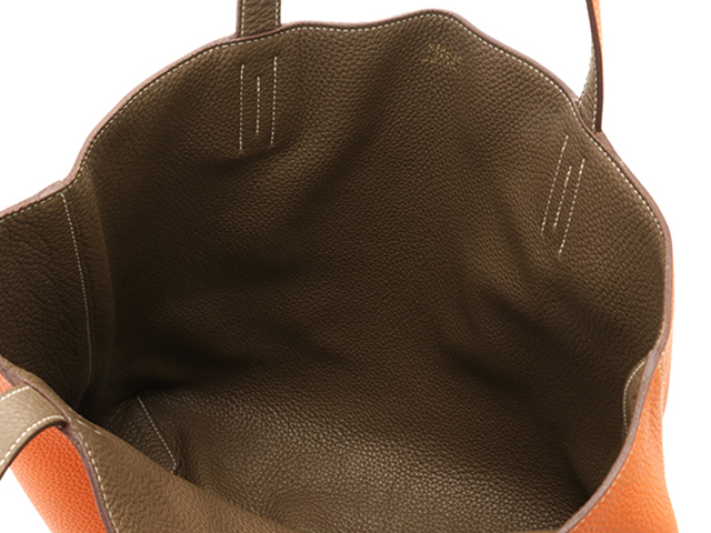 HERMES エルメス トートバッグ ドゥブルセンス45 リバーシブル