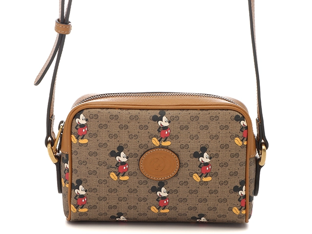 グッチ ディズニー ミニ GG スプリーム ショルダーバッグ 限定 GUCCI グッチ ミニGGスプリーム/ミッキープリントショルダー