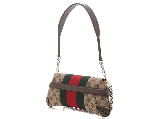 GUCCI グッチ ホースビット2wayバッグ ベージュ/グリーン/レッド