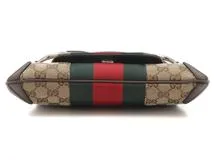 GUCCI グッチ ホースビット2wayバッグ ベージュ/グリーン/レッド