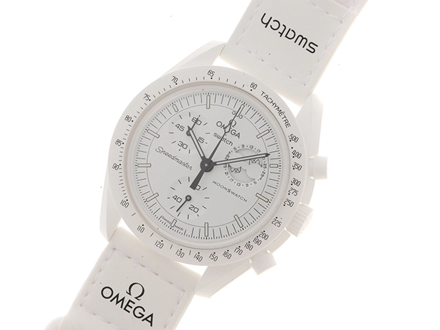 swatch スウォッチ×OMEGA オメガ MoonSwatch MOONPHASE - FULL MOON Snoopy S033W700 バイオセラミック ホワイト クォーツ 【460】2143200636902