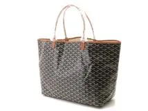 GOYARD ゴヤール サン・ルイGM ブラック ナチュラル PVC レザー