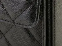 CHANEL シャネル 2WAY マトラッセ スモール トップハンドル フラップバッグ ブラック キャビアスキン【473】