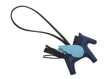 HERMES エルメス ロデオペガサスチャーム PM ブルータイ／ブルー