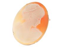 JEWELRY ノンブランドジュエリー ブローチ  K18イエローゴールド カメオ（浮彫装飾品）【472】SJ