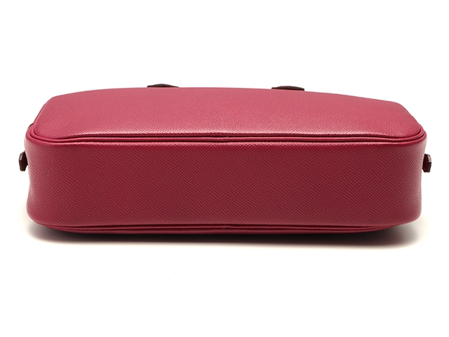 HERMES エルメス　ハンドバック　プリュムエラン トスカ エプソン シルバー金具【472】AH