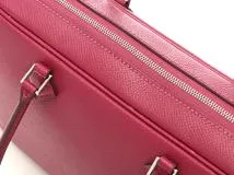 HERMES エルメス　ハンドバック　プリュムエラン トスカ エプソン シルバー金具【472】AH