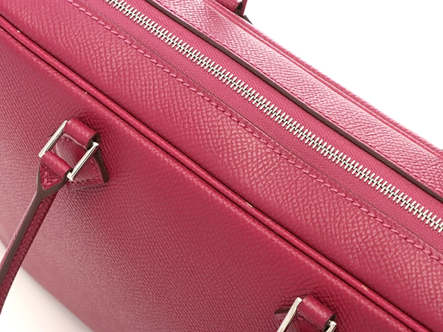 HERMES エルメス　ハンドバック　プリュムエラン トスカ エプソン シルバー金具【472】AH