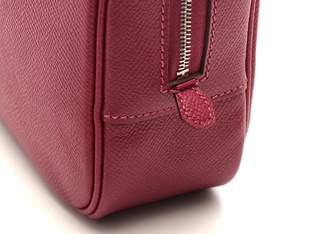 HERMES エルメス　ハンドバック　プリュムエラン トスカ エプソン シルバー金具【472】AH