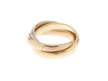 Cartier カルティエ トリニティ リング K18 ゴールド 3カラー #46 8.9g