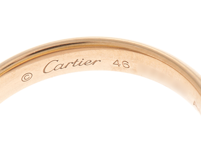 Cartier カルティエ トリニティ リング K18 ゴールド 3カラー #46 8.9g