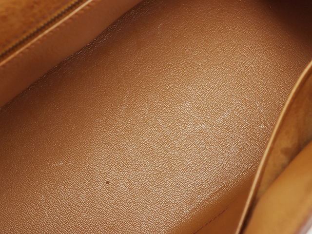 HERMES　エルメス　ショルダーバッグ　ケリー32　コニャック・チェスナック・GP金具　オーストリッチ　○Y刻印・1995年頃製造【472】HA