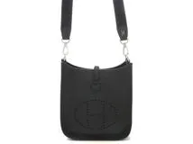 HERMES エルメス　エヴリンTPM　ブラック/SV　K刻印(2025年頃製造)　2143200642736　【437】