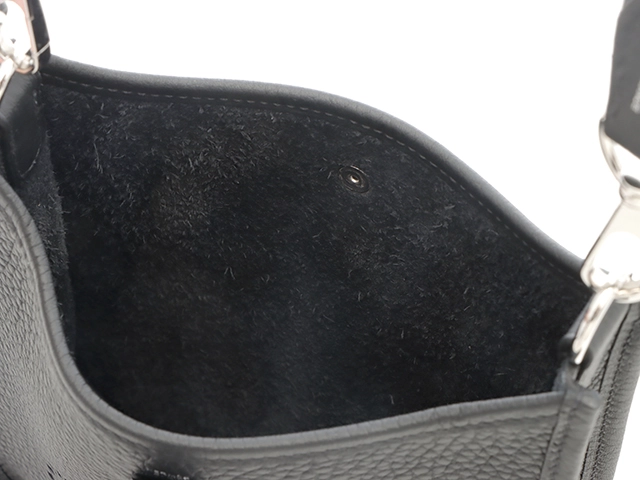 HERMES エルメス エヴリンTPM ブラック/SV K刻印(2025年頃製造) 2143200642736 【437】