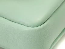 FENDI　フェンディ　ショルダーバッグ　モンスター　マイクロバゲット　ライトグリーン　レザー　8M0354【472】HA