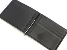 SAINTLAURENT　サンローラン　ビルクリップウォレット ブラック クロコ型押し　【472】YN