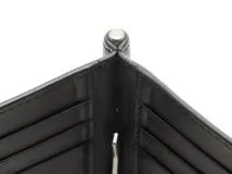 SAINTLAURENT　サンローラン　ビルクリップウォレット ブラック クロコ型押し　【472】YN