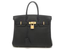 HERMES　エルメス　バーキン２５　□L刻印（2008年） ブラック/GP　【471】