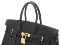 HERMES　エルメス　バーキン２５　□L刻印（2008年） ブラック/GP　【471】