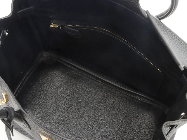 HERMES　エルメス　バーキン２５　□L刻印（2008年） ブラック/GP　【471】