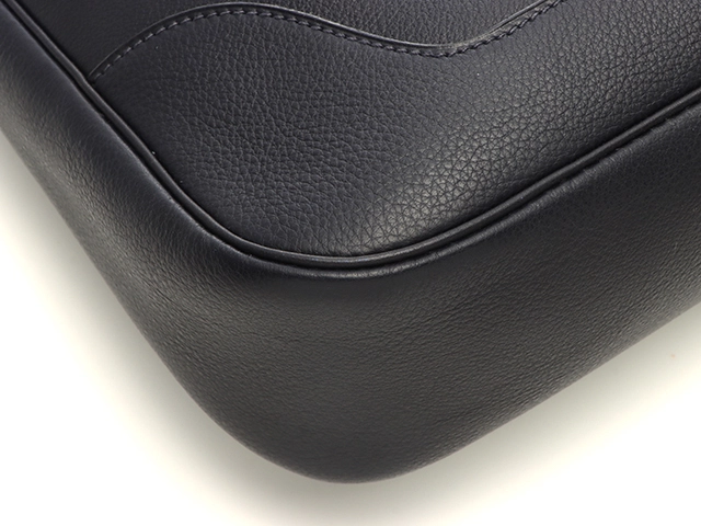 HERMES エルメス トリム31 ショルダーバッグ トリヨンクレマンス  ネイビー ゴールド金具 □A刻印【472】AH