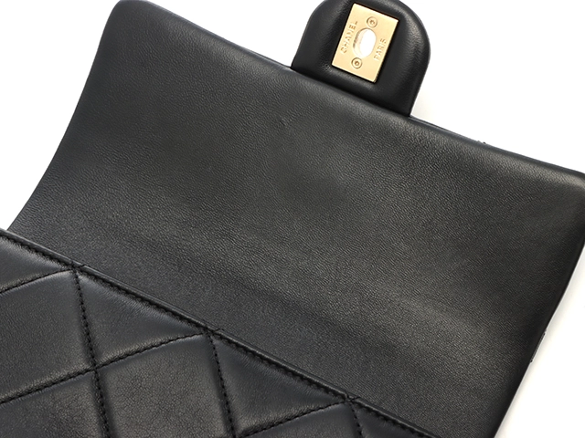 CHANEL　シャネル　ミニマトラッセ２０　チェーンショルダー　ブラック/ＧＰ　カーフスキン【472】RKT