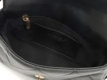 CHANEL　シャネル　ミニマトラッセ２０　チェーンショルダー　ブラック/ＧＰ　カーフスキン【472】RKT