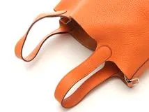 HERMES　エルメス　ピコタンロックPM 　オレンジ　シルバー金具【431】2143200645843