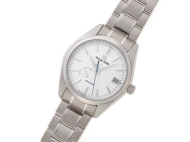 GRAND SEIKO グランドセイコー 腕時計 2019年並行品 ヘリテージコレクション SBGA211  雪白パターン ブライトチタン スプリングドライブ【472】SJ