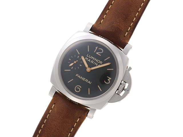 PANERAI パネライ 腕時計 2021年並行品 ルミノール マリーナ PAM00422 ブラック文字盤 ステンレス/カーフ 手巻き【472】SJ