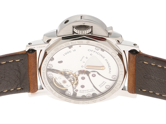 PANERAI パネライ 腕時計 2021年並行品 ルミノール マリーナ PAM00422 ブラック文字盤 ステンレス/カーフ 手巻き【472】SJ