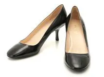 PRADA プラダ パンプス レディース38 ブラック パテント 2143200648646