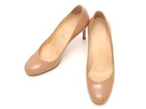 Christian Louboutin　クリスチャンルブタン　パンプス　レディース35ハーフ　ベージュ　パテント　2143200651011　【432】