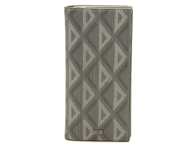 Dior ディオール CD ダイアモンド バーティカル 二つ折り長財布