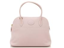 HERMES エルメス ハンドバッグ ボリード27 ローズドラジェ/ゴールド金具 ヴォースウィフト □K刻印(2007年頃)【472】YY