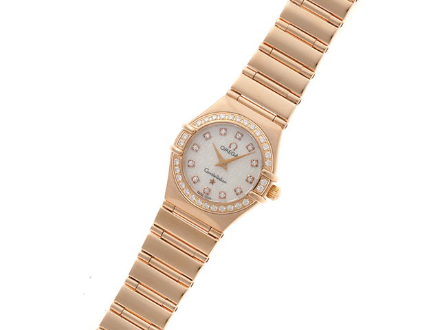 オメガ OMEGA 1267.75 ホワイトシェル /ダイヤモンド レディース 腕時計