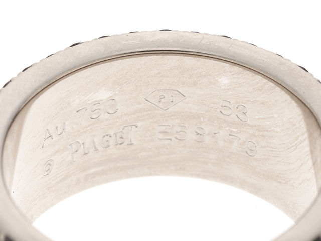 PIAGET ピアジェ フラットポセションリング K18ホワイトゴールド