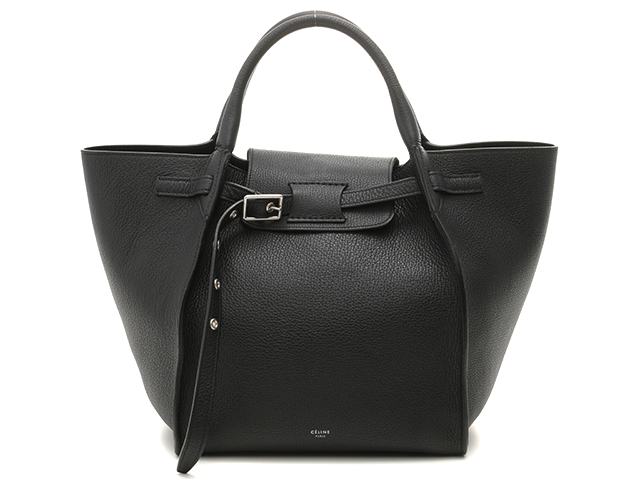 CELINE　セリーヌ　ビッグバッグスモールロングストラップ　ブラック　カーフ　2WAYバッグ　189313A4T　【436】　 2143300167177