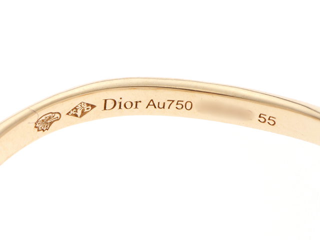 Dior ディオール Ouiリング K18 イエローゴールド ダイヤモンド 約2.1g 刻印サイズ55号 【430】 2143300174052  の購入なら「質」の大黒屋（公式）