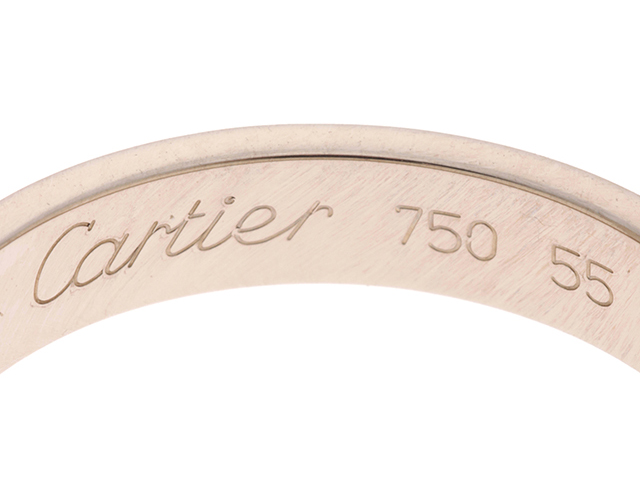 Cartier カルティエ ミニラブリング ホワイトゴールド K18WG 55号 約